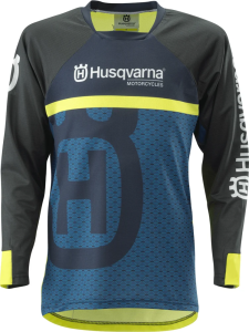 Husqvarna Railed kék/sárga/fekete gyermek póló XL / 152–164 / 10–14 éves, 4, nordicamoto.ro
