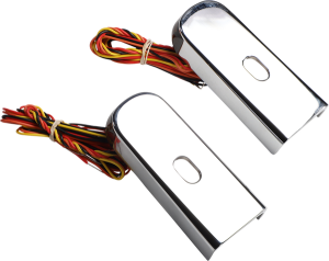 Fender Strut Led Marker Lights Chrome, 1, nordicamoto.ro