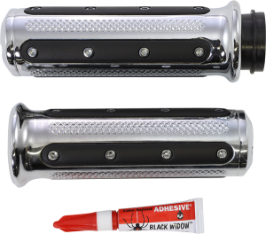 Heavy Industries Grips Silver, 1, nordicamoto.ro