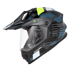 Acerbis Rider teljes arcú gyermek sisak, fekete/fluoreszkáló sárga, M-es méret, 1, nordicamoto.ro