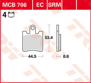 Ec Series Ceramic Brake Pads