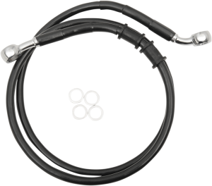 Extended Length Brake Line Black, Vinyl Coated