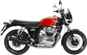 LeoVince Classic Racer Slip-On kipufogórendszer a Royal Enfield Interceptor 650 / Continental GT 650 modellekhez – Black Edition (kizárólag versenycélra), 2, nordicamoto.ro