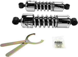 412 Series Shocks Black, Chrome, 1, nordicamoto.ro