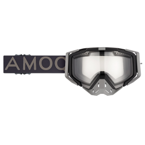 AMOQ Aster Snow síszemüveg, fekete-szürke, átlátszó, nordicamoto.ro