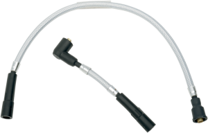 Braided Spark Plug Wire Silver