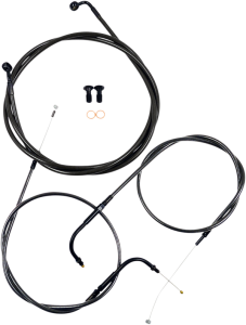 Standard Midnight Braided Handlebar Cable/brake Line Kit Black