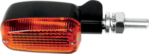 Oblong Aluminum Body Marker Lights Black, Matte, 1, nordicamoto.ro