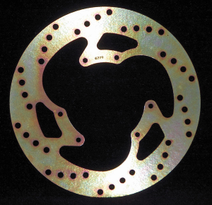 Round D-series Fixed Offroad Brake Rotor Gold, Zinc
