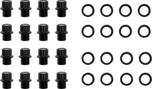Carbon Lug Nuts Silver, 3, nordicamoto.ro
