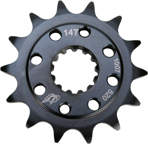 Lightweight Steel Sprocket Black, Zinc, 1, nordicamoto.ro