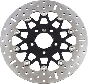 Custom Stainless Steel Rear Brake Rotor Black, Chrome, 2, nordicamoto.ro