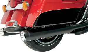 Stout 4(r) Slip-on Mufflers, Black Black, 1, nordicamoto.ro