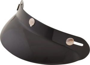 3-snap Vintage Bubble Snap On Visor Peak Gloss Black Black