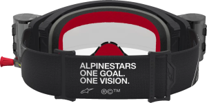 Alpinestars Supertech Roll-Off védőszemüveg, ezüst/fekete/átlátszó lencse, 2, nordicamoto.ro