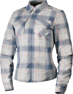 Női Fallblock flanel kabát, szürke, fehér, M-es méret, 1, nordicamoto.ro