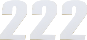 Vinyl Race Numbers White, 2, nordicamoto.ro