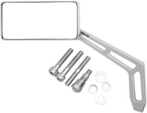 Billet Aluminum Mirrors With Clear Glass Silver, 2, nordicamoto.ro
