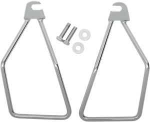 Universal Saddlebag Hard Mount Kit Silver