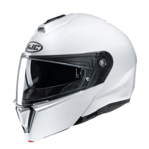 Casca HJC i90 Solid Negru Alb L +, 1, nordicamoto.ro
