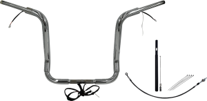 Plug & Play Ez Install 1-1/2(r) Round Top Handlebar Kit Silver