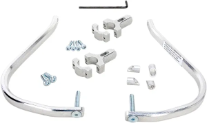 MOOSE RACING Aluminum Handguards Silver, 1, nordicamoto.ro