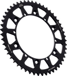 JT SPROCKETS Racelite alumínium hátsó lánckerék, fekete , nordicamoto.ro