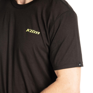 Tricou Klim Saddle Mountain Tri-blend Black - Hi-Vis, 2, nordicamoto.ro