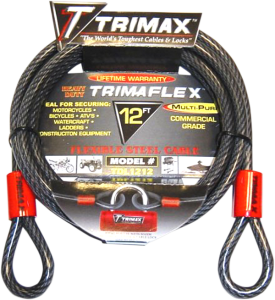 Trimaflex Max Security Braided Cable Black, 1, nordicamoto.ro