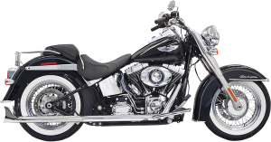 Fishtail True Dual Exhaust System Chrome