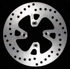 Round D-series Scooter Brake Rotor Silver, Stainless Steel, 1, nordicamoto.ro