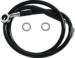 Extended Length Stainless Steel Brake Line Black, Vinyl Coated Oversize [+254 mm (10'')], 1, nordicamoto.ro
