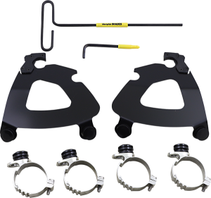 Gauntlet Fairing Trigger-lock Hardware Kit Black, 1, nordicamoto.ro