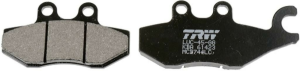 TRW Organic első fékbetétek az APRILIA SPORTCITY 50/125 (2005–2013), a PEUGEOT CITYSTAR 50 (2014–), a PIAGGIO FLY 50 (2005–2012) és a VESPA GTS 125 (2003–2016) modellekhez, nordicamoto.ro