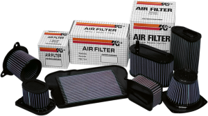 High-flow Air Filter Black, Red, 1, nordicamoto.ro