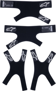 Alpinestars RK-10 Plasma X-Strap pótpánt-készlet, fekete, S/M, 1, nordicamoto.ro