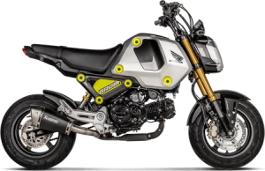 Akrapovic TI MSX / GROM S-H125SO4-ASZTBL Slip-On végcső, 3, nordicamoto.ro