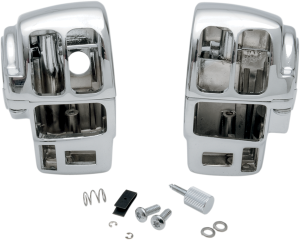 Handlebar Switch Housing Kit Silver
