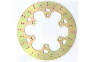 Round Hpsr Solid Brake Rotor Gold, Stainless Steel, Zinc