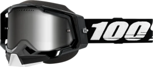 100% Racecraft 2 Black Mirror Silver Lens sí szemüveg
