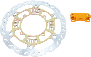 Os Series Supercross Contour Front Oversize Brake Rotor Gold, Silver