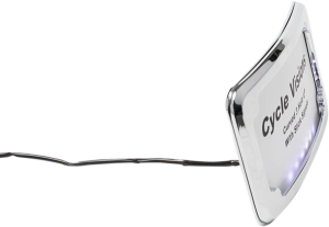 3-hole Mounted Led Lighted License Plate Frame Chrome, 4, nordicamoto.ro
