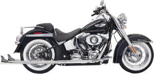 Fishtail True Dual Exhaust System Chrome