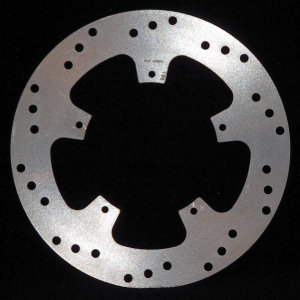 Round D-series Scooter Brake Rotor Silver, Stainless Steel, Zinc