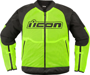 Icon Overlord3 Mesh Ce fekete/Hi-Viz sárga szövetdzseki