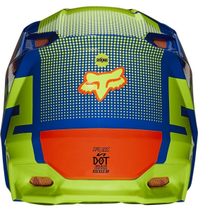 Fox MX V1 Oktiv kék/sárga/piros sisak, L-es méret, 3, nordicamoto.ro