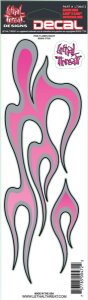 Decal Pink Flames Right, 1, nordicamoto.ro