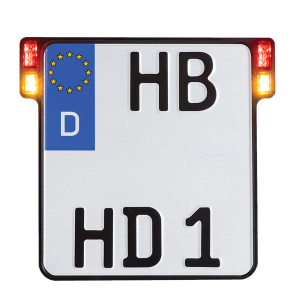 License Plate Holder 3-in-1 For Eu Countries Red, 2, nordicamoto.ro