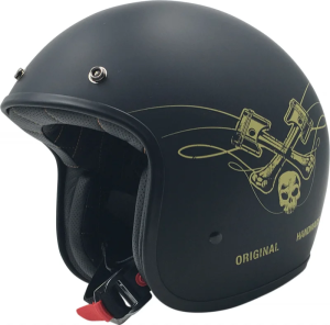 AFX Fx-76 Raceway Vintage Helmet Matte Black-gold 2x-large 