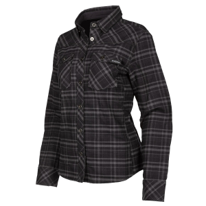 Camasa Dama Klim Upland Flannel Black - Asphalt, 1, nordicamoto.ro